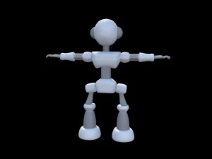 Rob&ocirc; de desenho animado Modelo 3D