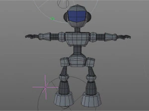 Rob&ocirc; de desenho animado Modelo 3D
