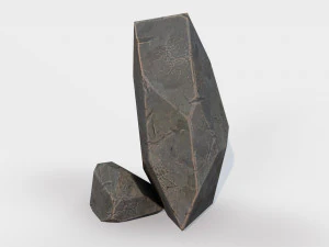 assets pack of stones game ready 3D Model