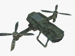 detailed military drone reconnaissance with pbr materials 3D Model