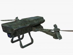 detailed military drone reconnaissance with pbr materials 3D Model
