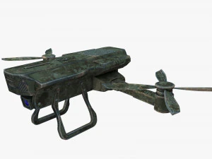 detailed military drone reconnaissance with pbr materials 3D Model
