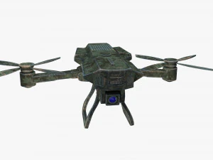 detailed military drone reconnaissance with pbr materials 3D Model