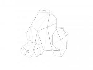 highly detailed stone for game with pbr material low-poly 3D Model
