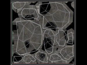 highly detailed stone for game with pbr material low-poly 3D Modell