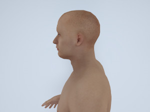 realistic male with rigging low-poly 3D Model