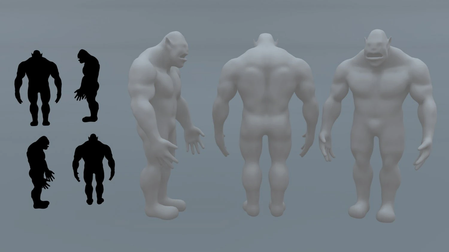 ork base mesh 3D Model .c4d .max .obj .3ds .fbx .stl .blend 
