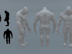 malha de base ork Modelo 3D