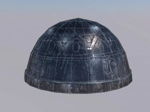 gnome helmet with pbr game ready 3D Model
