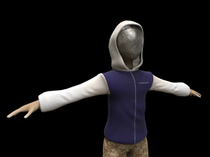 Street military guy - PBR -Rigged- Low poly 3D Model