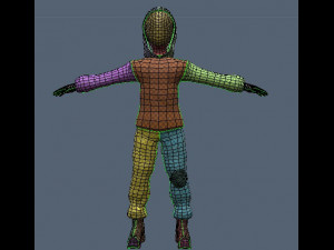 Street military guy - PBR -Rigged- Low poly Modello 3D
