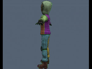 Street military guy - PBR -Rigged- Low poly Modello 3D