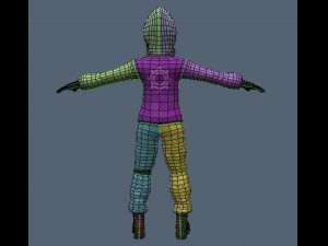 Street military guy - PBR -Rigged- Low poly Modello 3D