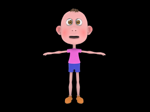 Stylized Cartoon boy Modèle 3D
