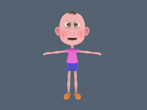 Stylized Cartoon boy Modèle 3D