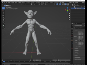 Goblin base mesh 3D Model
