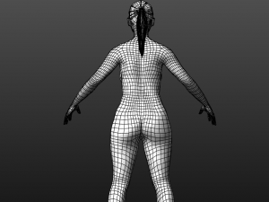 Realistic Asian Woman rigged 3D Модель