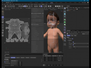 Realistic Child rigged 3D Model