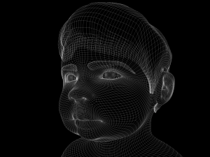 Realistic Child rigged 3D Model