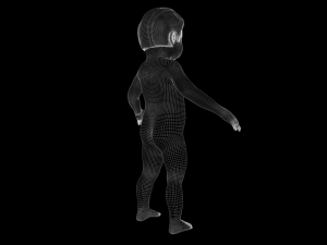 Realistic Child rigged 3D Model