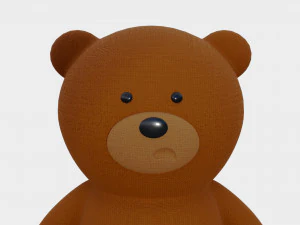 Toy Bear with PBR material Low poly 3D Model