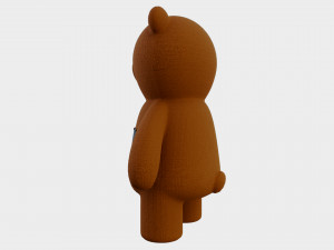 Toy Bear with PBR material Low poly 3D Model