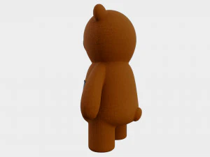 Toy Bear with PBR material Low poly 3D Model