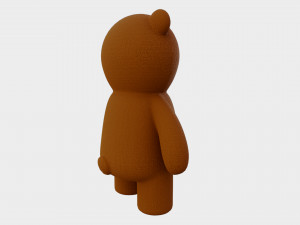 Toy Bear with PBR material Low poly 3D Model