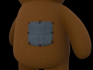 Toy Bear with PBR material Low poly 3D Model