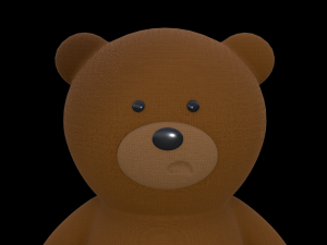 Toy Bear with PBR material Low poly 3D Model