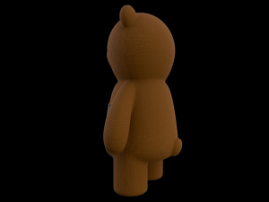 Toy Bear with PBR material Low poly 3D Model