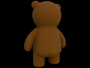 Toy Bear with PBR material Low poly 3D Model