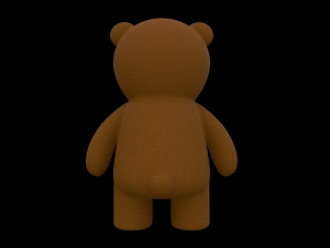 Toy Bear with PBR material Low poly 3D Model