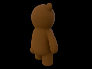 Toy Bear with PBR material Low poly 3D Model