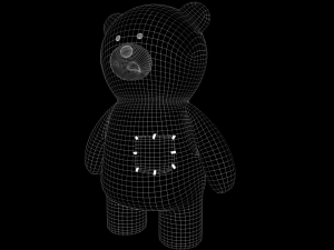 Toy Bear with PBR material Low poly 3D Model