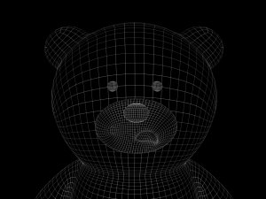 Toy Bear with PBR material Low poly 3D Model