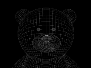 Toy Bear with PBR material Low poly 3D Model