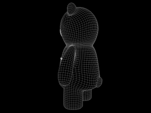 Toy Bear with PBR material Low poly 3D Model