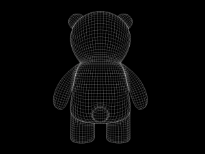 Toy Bear with PBR material Low poly 3D Model
