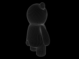 Toy Bear with PBR material Low poly 3D Model