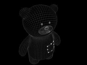 Toy Bear with PBR material Low poly 3D Model