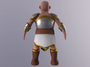 Stylized Warrior with PBR material 3D Model