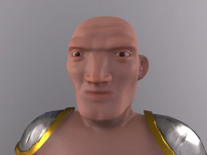 Stylized Warrior with PBR material 3D Model