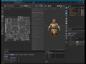 Stylized Warrior with PBR material 3D-Modell