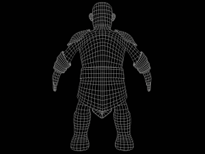 Stylized Warrior with PBR material 3D-Modell