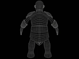 Stylized Warrior with PBR material 3D Model
