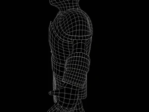 Stylized Warrior with PBR material 3D Model
