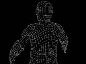 Stylized Warrior with PBR material 3D-Modell