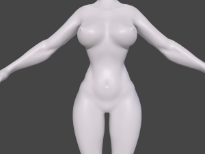 Female Body Basemesh for sculpting Model 3D