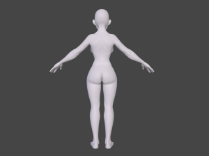 Female Body Basemesh for sculpting Model 3D